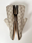 Mocassins Gucci vintage en daim avec motif monogramme GG