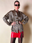 Camicia leopardata con bottoni dorati  “Nara Camicie”