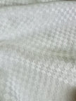 Camicia vintage con maxi fiocco in tessuto jacquard bianco Evan Picone