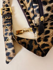 Marsupio in raso leopardato “Moschino”