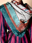 Foulard Gucci in seta jacquard fantasia sella