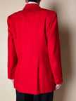 Blazer rosso in pura lana vergine