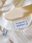 Top color panna con spalle scoperte e incrocio sulla schiena “Philosophy di Alberta Ferretti”