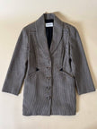 Blazer sciancrato in lana pied de poule “Rifat Ozbek”