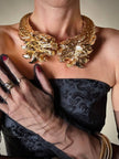 Maxi collier dragoni in metallo dorato “Roberto Cavalli”
