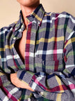 Camicia in caldo cotone fantasia tartan “Yves Saint Laurent”