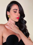 Clip dorate a forma di cuore “Yves Saint Laurent”