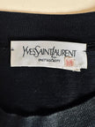 Maglia in cotone nero con bottoni dorati “Yves Saint Laurent”