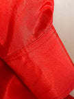 Camicia Yves Saint Laurent in pura seta rosso aragosta con pettorina