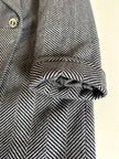 Cappotto sartoriale in lana spinata con bottoni Yves Saint Laurent
