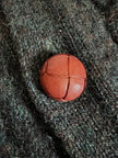 Cardigan Yves Saint Laurent in lana verde inglese con bottoni berlebeck
