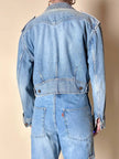 Giacca cropped Katharine Hamnett London in Denim chiaro slavato