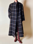 Cappotto lungo in pura lana vergine  fantasia tartan Fashion By Classic