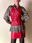 Minigonna in pelle rossa “Alta Moda Firenze”