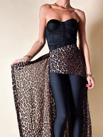 Gonna a portafoglio leopardata “Dolce & Gabbana”