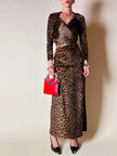 Gonna lunga con top in coordinato in velluto animalier “Roman’s”