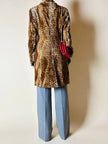 Cappotto leopardato in eco cavallino