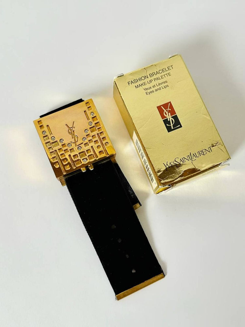 Yves Saint Laurent Vintage Fashion Bracelet Make-up Palette con Swarovski