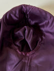 Blazer doppiopetto in rasato di lana gessato color burgundy “Gianni Versace”