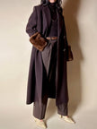 Klassische Vintage-Hose von Pierre Balmain aus schokobraunem Wollkammgarn
