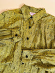 Camicia in tessuto Jaquard moiré verde acido “Marlène Laurent”
