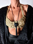 Giacca vintage Valeria Ferri in velluto di seta dévoré nero e lurex