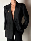 Spillone vintage Yves Saint Laurent dorato con pepita martellata