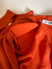 Camicia vintage Scherrer Boutique con nastro al collo in seta jacquard zucca