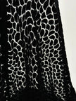 Giacca vintage Valeria Ferri in velluto di seta dévoré nero e lurex