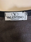 T-shirt in rete nera elasticizzata “Valentino Garavani Swimwear”