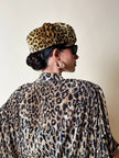 Basco in peluche leopardato “La maison de la fausse fourrure Paris”