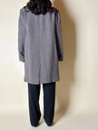 Cappotto sartoriale in lana spinata con bottoni Yves Saint Laurent