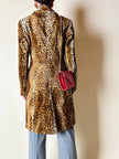 Cappotto leopardato in eco cavallino