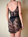 Body perizoma in pizzo nero “La Perla”