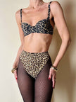 Reggiseno a balconcino fantasia leopardo “Christian Dior”