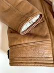 Schearling in pelle liscia color biscotto con vello naturale Marcus Creazioni