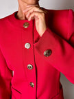 Blazer vintage Yves Saint Laurent Variation in rasato di lana rossa