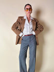 Pantalone classico in lana grisaglia “Yves Saint Laurent”