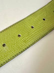 Cintura in pelle stampa tejus verde acido “Laura Prisco”