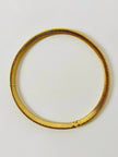 Collier vintage tubogas in metallo oro