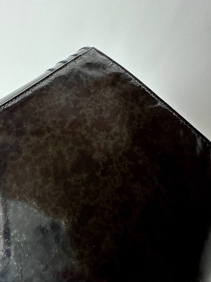 Borsa vintage Fendi con cuciture concentriche e tracolla in catena