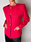 Blazer vintage Yves Saint Laurent Variation in rasato di lana rossa