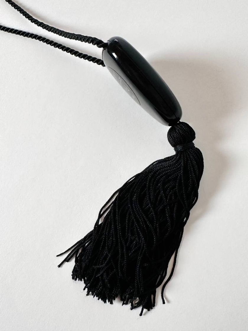 Collana vintage Yves Saint Laurent con pendente nappa couture – gioiello diffusore di aroma