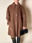 Cappottino in pregiata lana color cammello scuro Belinda Brown