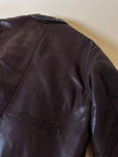 Giacca/bomber aviator in pelle testa di moro “Belfe & Belfe”