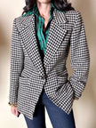 Blazer in lana pied de poule Yves Saint Laurent
