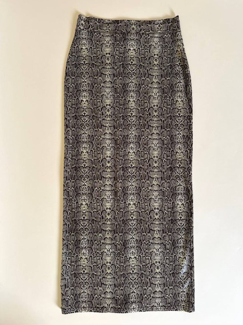 Ensemble Yvan & Marzia in tessuto stretch fantasia pitone