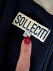 Jumpsuit nera in jersey “Solleciti”