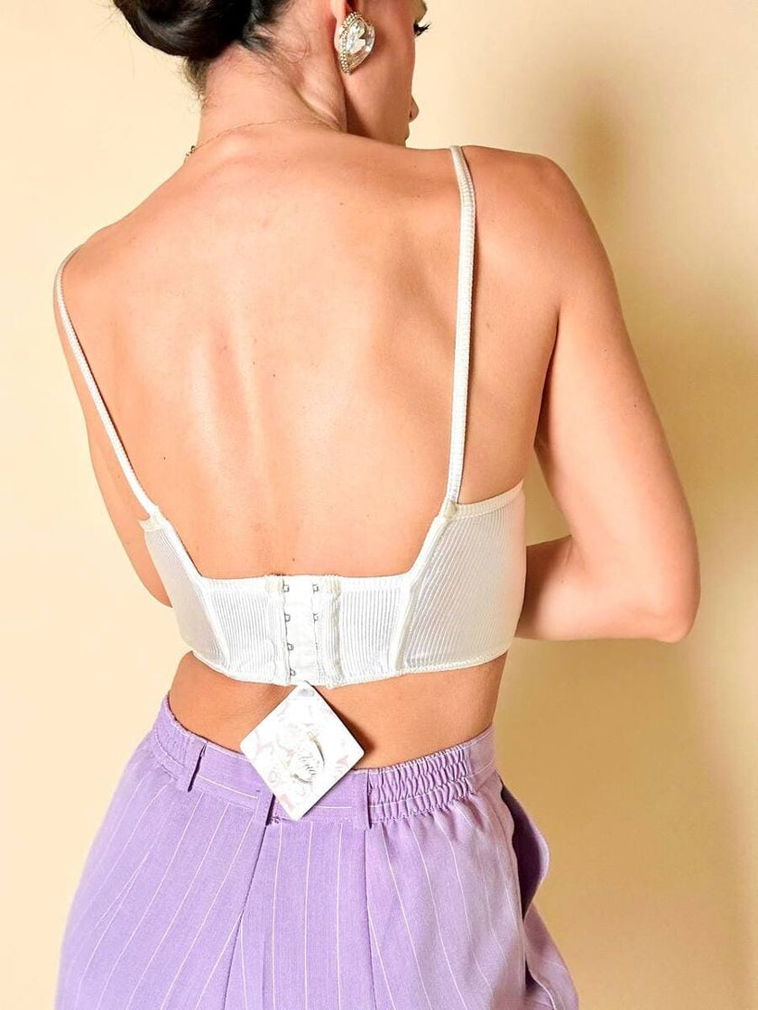 Bustier bianco “Malizia” by La Perla