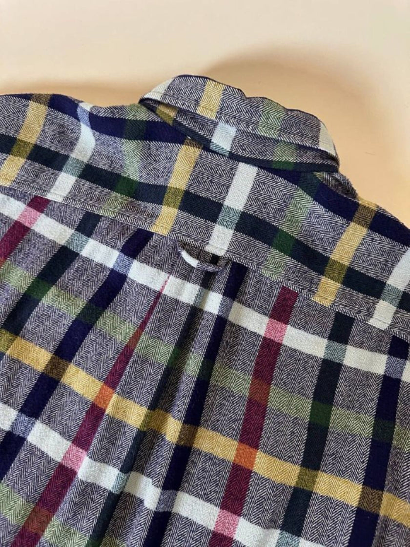 Camicia in caldo cotone fantasia tartan “Yves Saint Laurent”